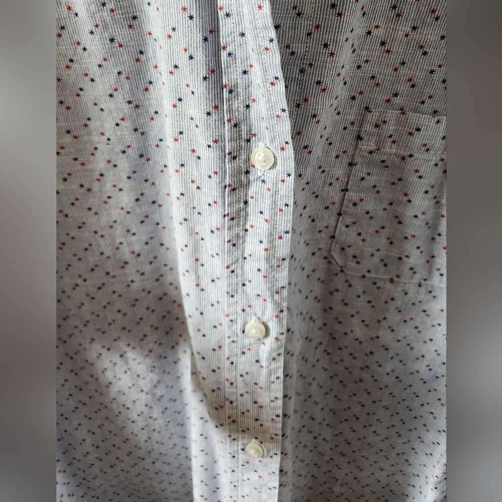 Women's Light Blue Patterned Top - Picture 8 of 9